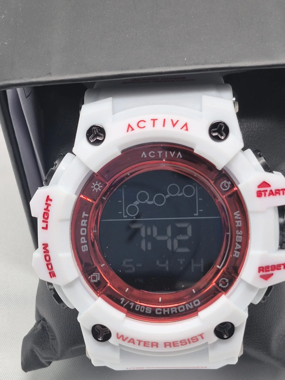 Invicta White and Red Digital Sport Watch